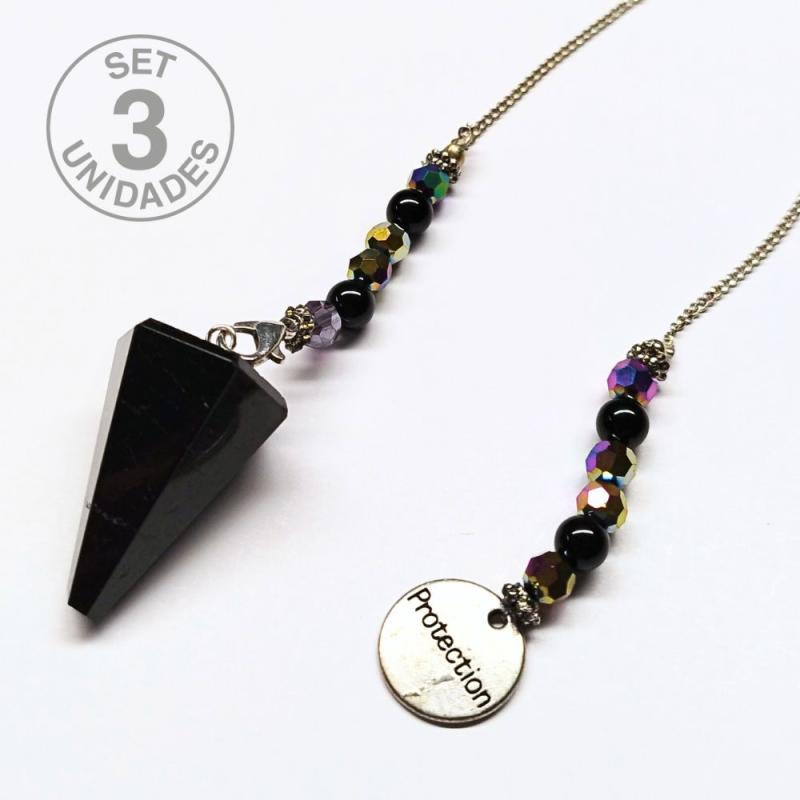 Péndulo Turmalina. Set 3 Un.