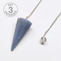 Péndulo Angelita facetado. Set 3 Un.