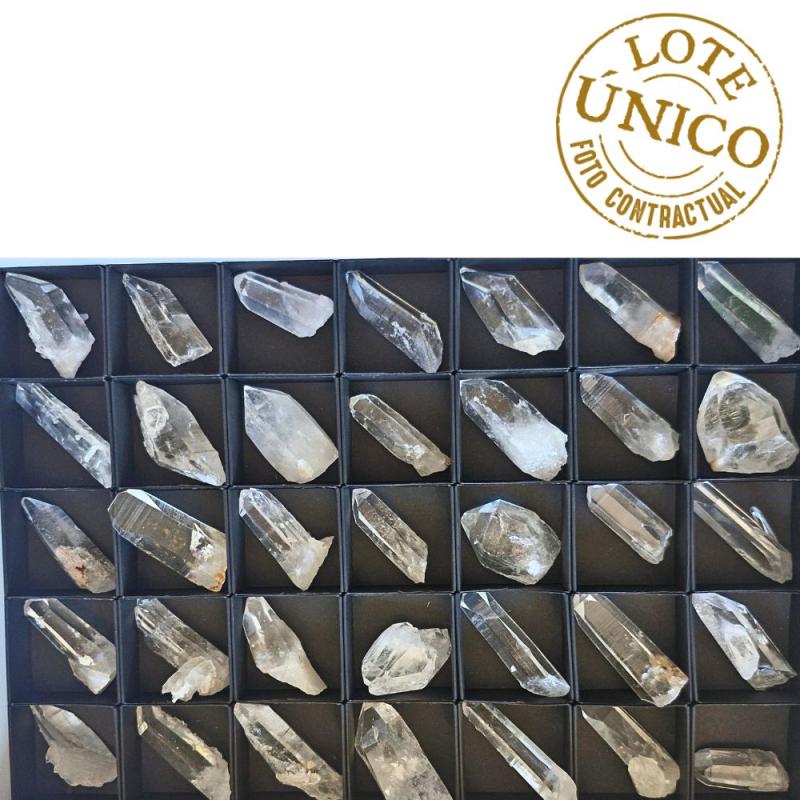 Puntas de Cuarzo Lemuriano (Colombia). Lote 35 Un.