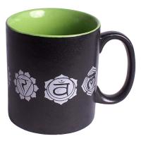 Taza negra 7 Chakras