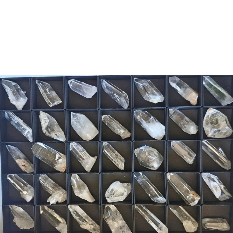 Puntas de Cuarzo Lemuriano (Colombia). Lote 35 Un.