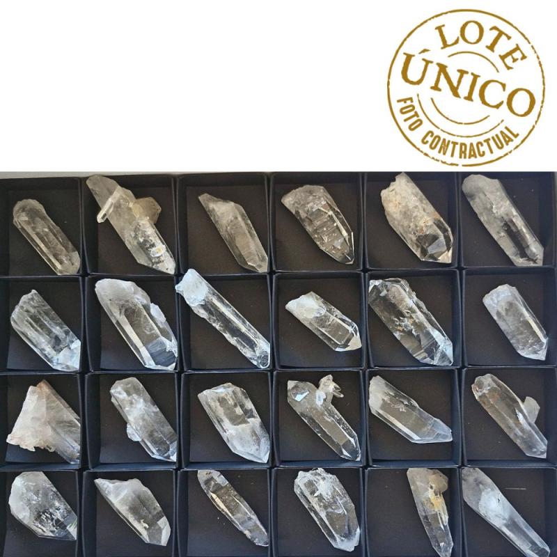 Puntas de Cuarzo Lemuriano (Colombia). Lote 24 Un.