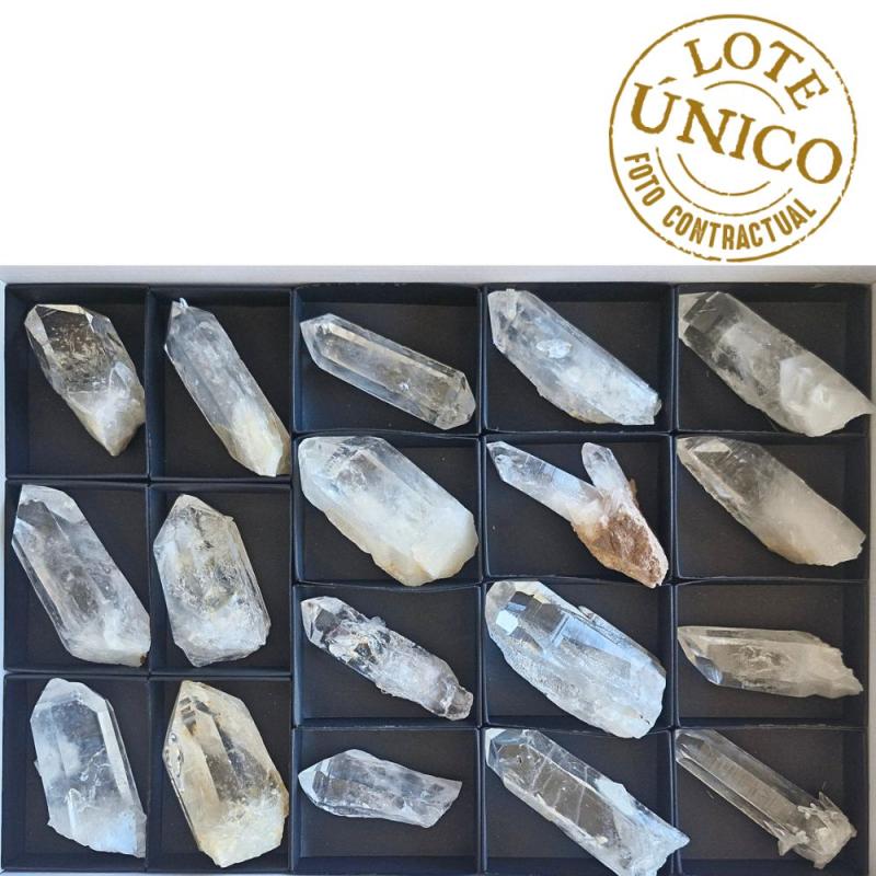 Puntas de Cuarzo Lemuriano (Colombia). Lote 18 Un.