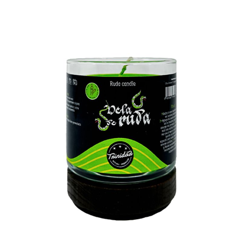 Glass Candle "Ruda" (Trinidad)
