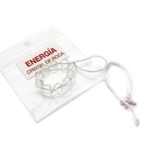 Pulsera Cristal de Roca con Cruz
