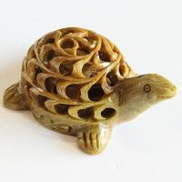 Tortuga de Esteatita con hijo