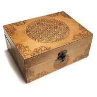 Caja de Madera Flor de la Vida