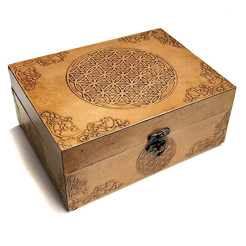 Caja de Madera Flor de la Vida