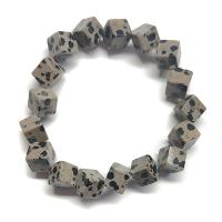 Pulsera Cubo Jaspe Dálmata.