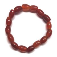 Pulsera Carneola Ovalada (Bola 12mm)