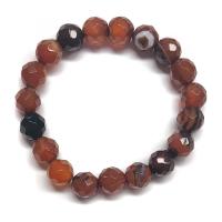 Pulsera Ágata Fuego "B" (bola 10mm)