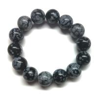 Pulsera Obsidiana Nevada (bola 14mm)