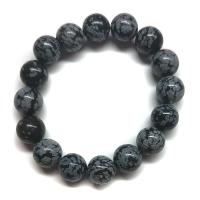 Pulsera Obsidiana Nevada (Bola 12mm)