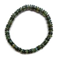 Pulsera grande Ágata Musgo (6mm).