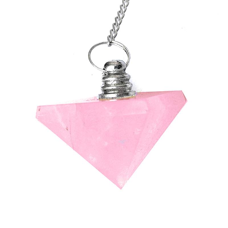 Péndulo Piramide Cuarzo Rosa