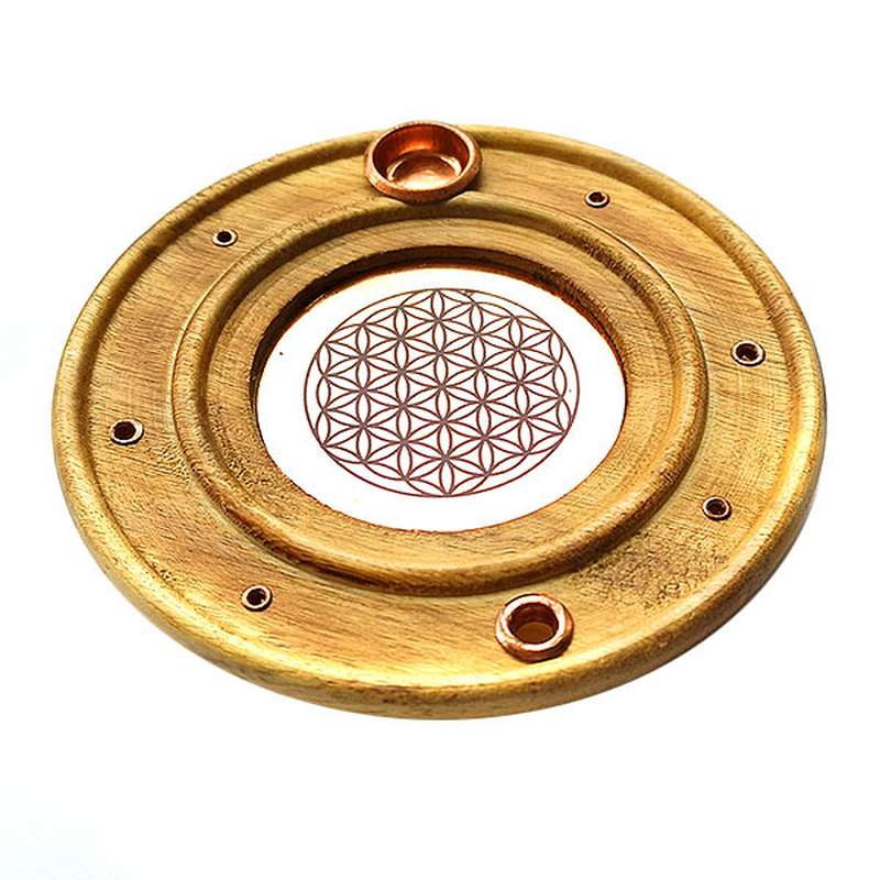 Quemador de incienso. Flor de la Vida