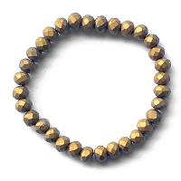Pulsera Facetada Dorada (Bolas 8mm)