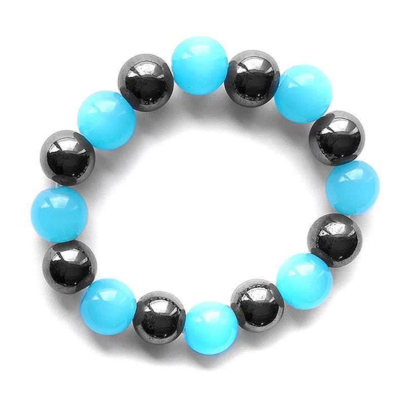 Bracelet Magnétique Boule Bleue. Set 10un