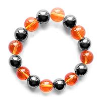 Pulsera Magnética Bola Carneola. Set 10un