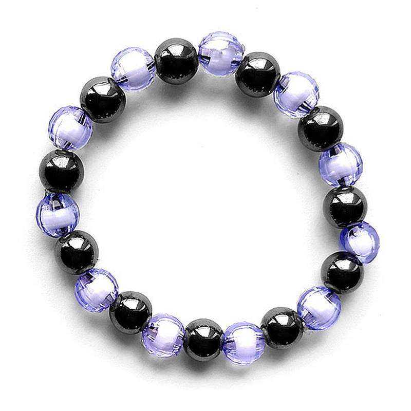 Pulsera Magnética Cristal Azul. Set 10un.