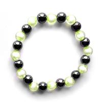 Pulsera Magnética Cristal Verde. Set 10un