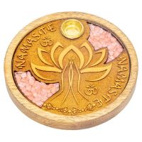 Incensario Flor de Lotus y Cuarzo Rosa.