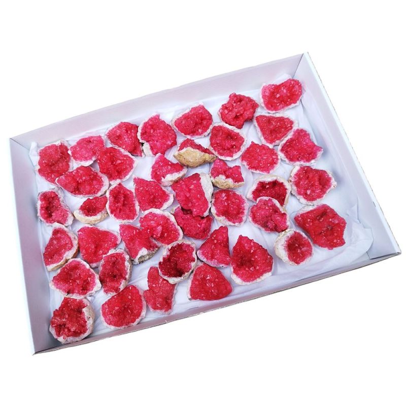 Druses de Quartz (teinté en rouge)