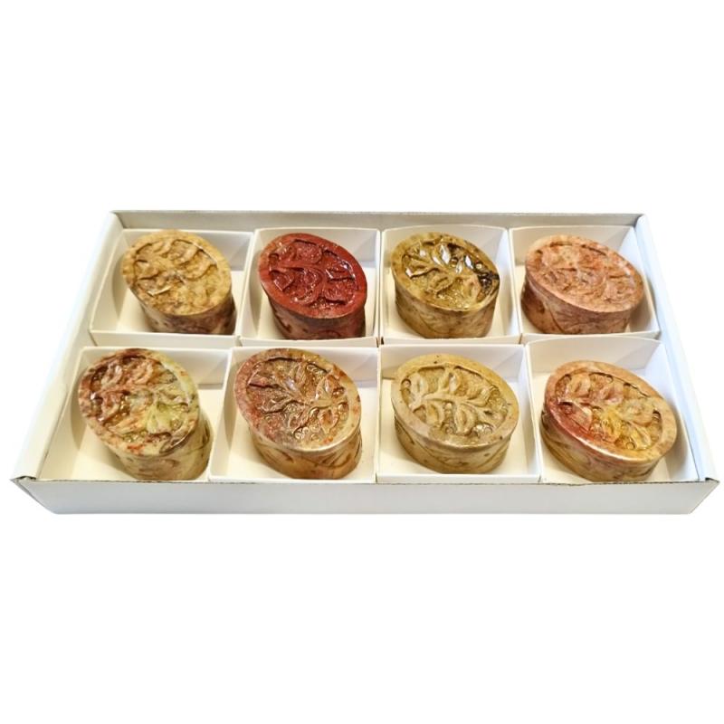 Cajitas Esteatita. Lote 8 Un.