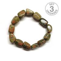 Pulsera Unakita Rodado Irregular (set 3u.)