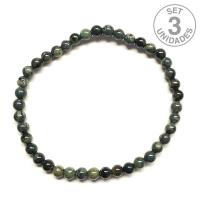 Pulsera Jaspe Kambaba bola 4mm. (Set 3u)