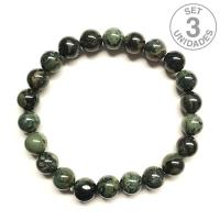 Pulsera Jaspe Kambaba bola 8mm. (Set 3u)