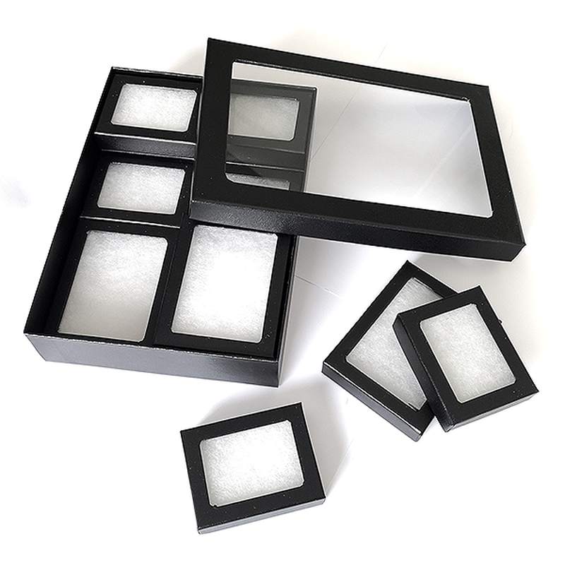 Set 12 boîtes de couvercle en verre.