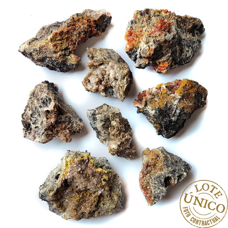 Vanadinita (Mibladen, Marruecos). Lote 8un.