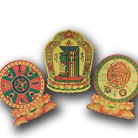 Adhesivos Motivos Budistas. 80mm. Set 3 uni.