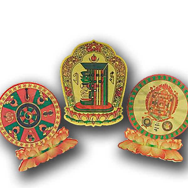 Adhesivos Motivos Budistas. 80mm. Set 3 uni.