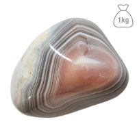 Ágata Botswana Rosa Rodado Jumbo. Bolsa 1kg.