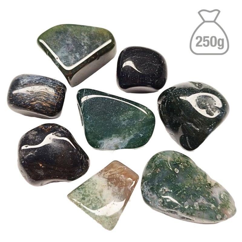 Agate Mousse Pierre Roulée Petit. Sac 250g.
