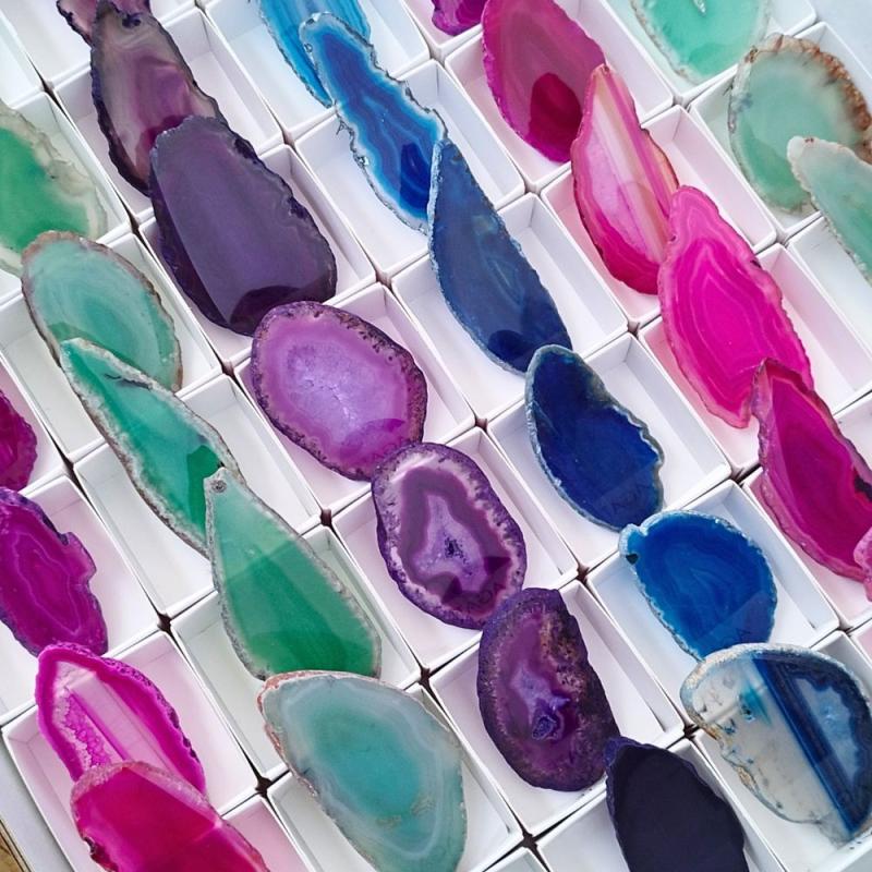 Agate Assortie. Set 54 Un.