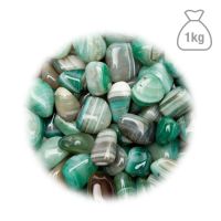 Ágata Verde Rodado Pequeño. Bolsa 1kg