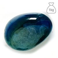 Ágata Azul Rodado Grande. Bolsa 1kg