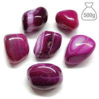 Ágata Rosa Rodado Mediano. Bolsa 500g