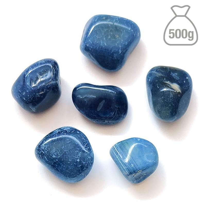 Ágata Azul Rodado Mediano. Bolsa 500gr