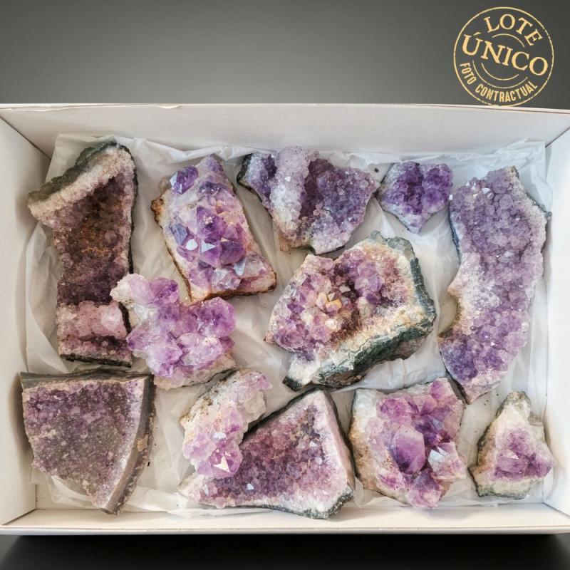 Amatista Drusa. Lote 12 Un.