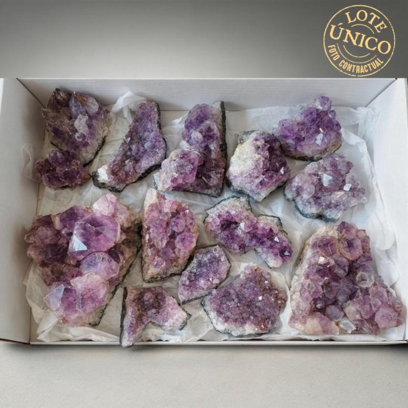 Amatista Drusa. Lote 14 Un.