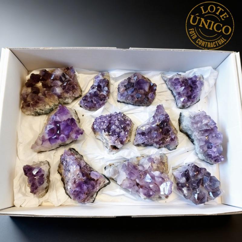 Amatista Drusa. Lote 12 Un.