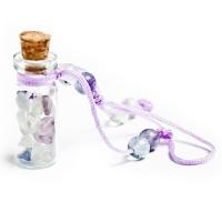 Amuleto Botella Fluorita. Set 10un