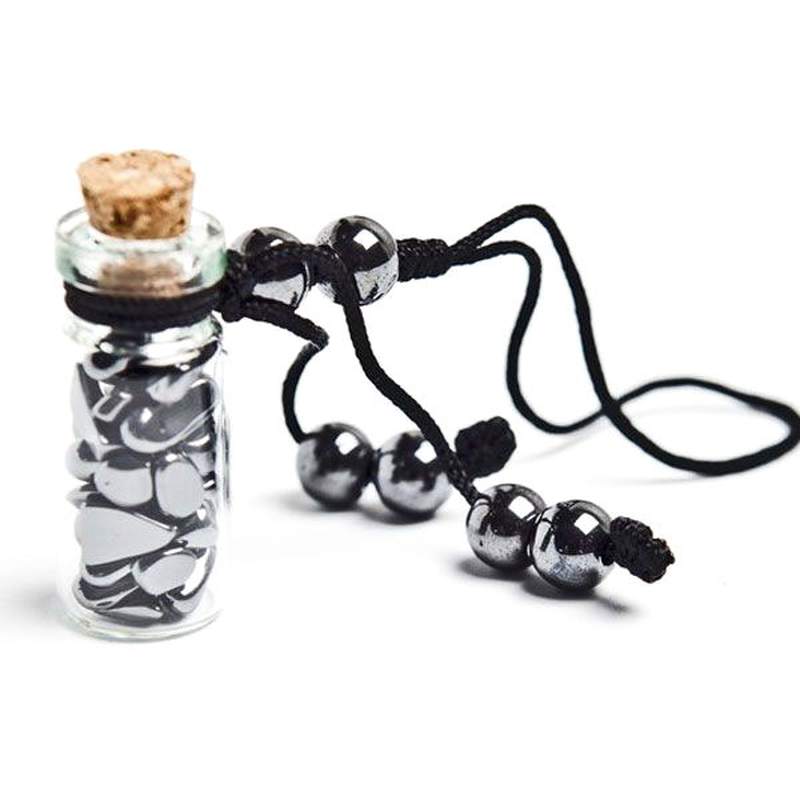 Amulette Bouteille Hématite. Set 10un