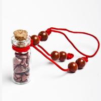 Amuleto Botella Jaspe Rojo. Set 10un
