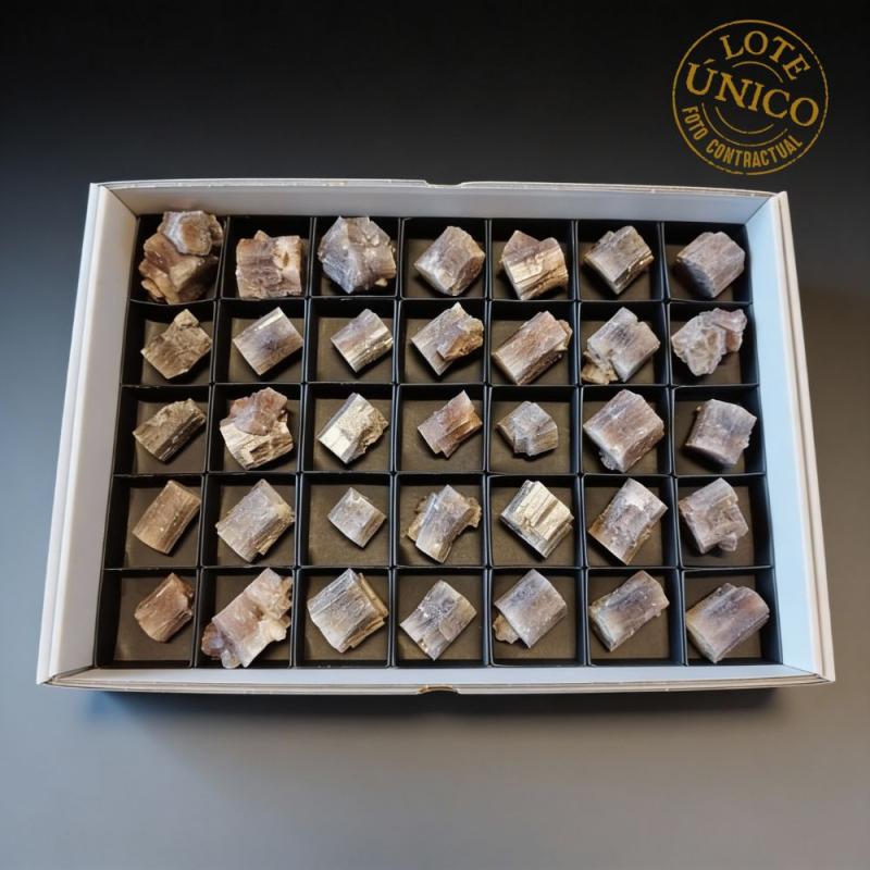 Aragonito Calidad "A" (Cuenca, España). Lote 35 Un.