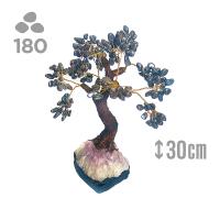 Árbol Hematite (180 piedras) y base drusa Amatista.